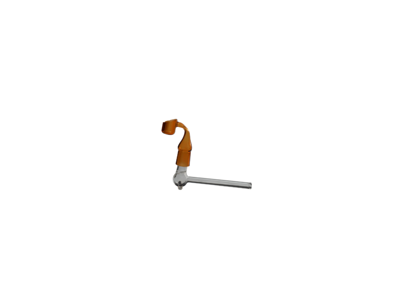 Glass Pipe CB - 6" W/Color Quartz Banger
