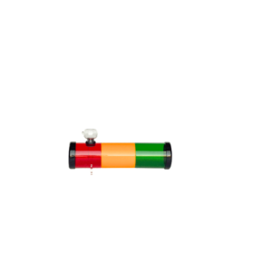 Acrylic Water Pipe Rasta GB Smokey-1 - 2"x8"
