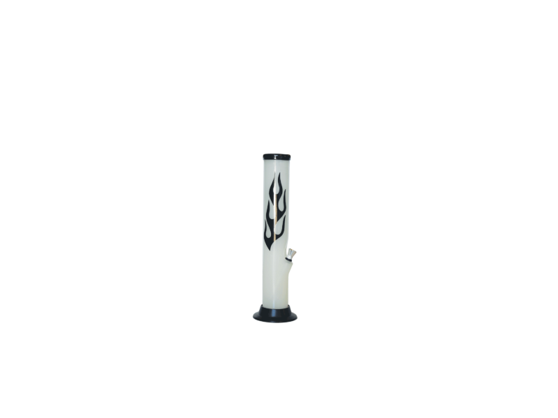 Acrylic Water Pipe Glow Flame  - 2"x18"