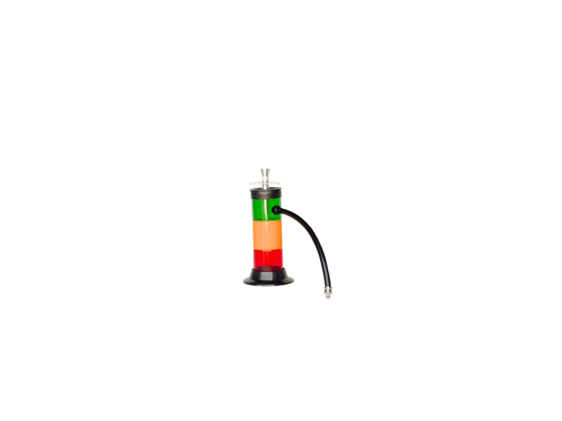 Acrylic Water Pipe Rasta Hoser - 2"x6"