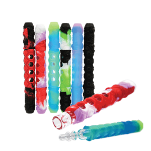 Silicone Pipe #50 - 5.5" - 2 in 1 - Chillum & Dab Straw